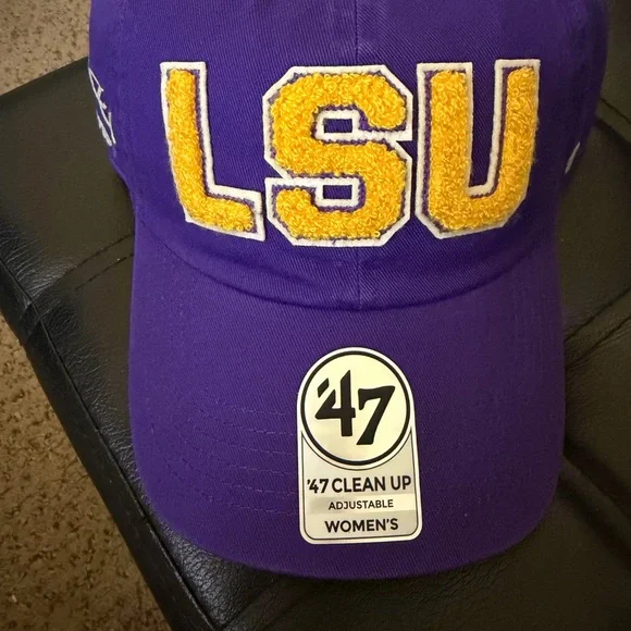 47 Brand Purple LSU Cap with Black Brim - Picture 1 of 4